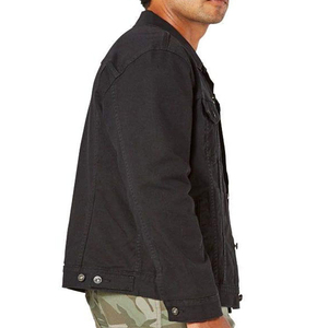 Chaqueta vaquera de manga larga personalizada de alta calidad para hombre, abrigo de calle al por mayor en estilo vaquero - Product Image 3