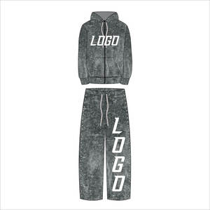 Conjuntos Deportivos Personalizados con Logotipo, 100% Algodón Grueso de 400-450 g/m², Lavado Ácido, Últimos Diseños, Alta Calidad, Unisex - Product Image 6