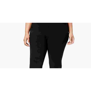 INC International Concepts Pantaloni corti da donna taglie forti con orlo in pizzo nero taglia 24W - Product Image 2