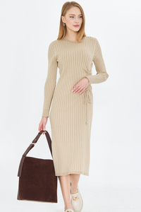 Vestido de Punto Acordonado para Mujer, Elegante y Cómodo - Product Image 4