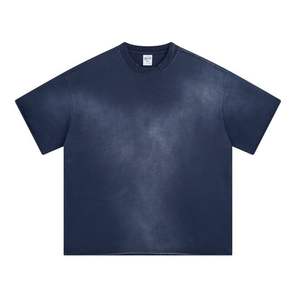 Custom 2026 New Fashion Design Sun Faded Washed Oversized Streetwear Tshirt <b>Men</b> 100% Cotton Tee in Bulk <b>Tie</b> <b>Dye</b> - Product Image 1