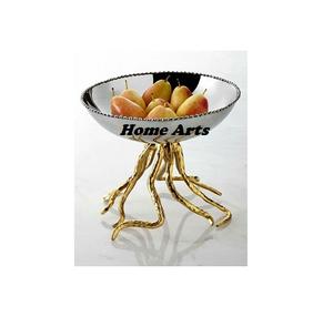 Bol à chocolats en acier inoxydable avec support en aluminium Vaisselle de qualité supérieure Bol à chocolat avec support en vrac - Product Image 6