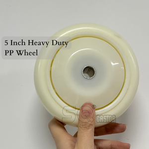 Guangdong Factory Direkt 150 200 mm Rund profil Rot PU Weiß PP Hochleistungs-Lenkräder mit Doppel kugellagern 6 8 Zoll - Product Image 6