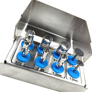 Kit de Fresas de Trepanación Dentales de Acero Inoxidable Manual Personalizado OEM, Juego Completo de Fresas de Sierra, Bloque de Fresas Gratis, Herramientas Quirúrgicas Dentales - Product Image 4