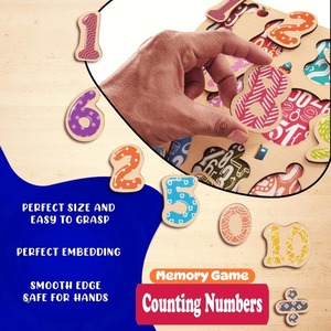 Premium en gros personnalisé en bois 3d numéro puzzle jouet éducatif pour l'apprentissage précoce oem odm disponible commandes en gros exportation - Product Image 2