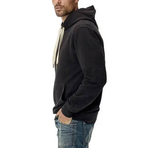 Sweat à capuche imprimé de lettres OEM, sweats à capuche cool pour hommes personnalisé imprimé graphique lourd surdimensionné pull haut court Streetwear à capuche - Product Image 3