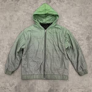 Vente en gros de sweats à capuche surdimensionnés en denim de qualité supérieure 420Gsm The Cotton Wreath Puff Print - Product Image 1