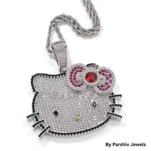 Offre Spéciale charmant pendentif chat en diamant pour les occasions spéciales et les rassemblements décontractés disponibles à un prix abordable - Product Image 4