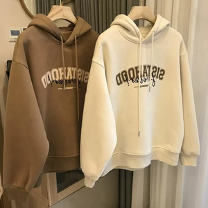 Suéter de Mujer, Nuevo, Otoño e Invierno, Estilo Americano Vintage, Sudadera con Estampado Amplio, 500gsm, Sudadera con Capucha Extra Grande - Product Image 4