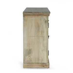 งานฝีมืออินเดียที่โดดเด่น สวยงาม ประณีต แกะสลักด้วยมืออย่างงดงาม โชว์เคสตู้ข้างไม้ Manho - Product Image 2