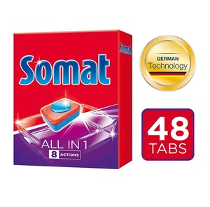 Somat Todo en Uno - 48 Tabletas - Tabletas Premium para Lavavajillas para Platos Impecablemente Limpios - Product Image 4