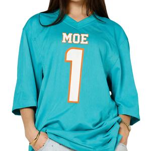 Camiseta de Fútbol Americano Estilo Urbano, Corte Holgado, Número Personalizado, Transpirable, Logotipo Personalizado, Marca Privada, OEM, Venta al Por Mayor, EE. UU. - Product Image 1