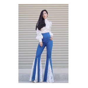 Premium Quality Breathable Stretchable Women's Stylish Solid Organic Cotton Pencil Pants Denim <b>Jeans</b> Custom Size Available for - Product Image 1