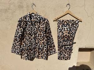 Conjunto de pijama de algodón puro Conjunto de pijama con estampado floral Conjunto de pijama de algodón indio Vestido de dormir - Product Image 2