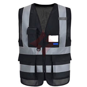 Chaleco de Seguridad Reflectante de Alta Visibilidad ANSI Clase 1, Impermeable, con Franjas Reflectantes Delanteras, Ropa de Trabajo, Precio de Fábrica - Product Image 1