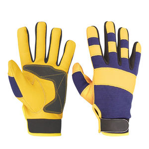 Wholesale Anti <b>Slip</b> Safety Mechanic Gloves Leather Mechanic Safety Glove Mechanical Gloves For Adult - Product Image 3