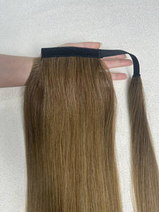 Extensiones de Cabello de Cola de Caballo con Cordón, Cabello Humano Vietnamita 100% con Cutícula Alineada, Doble Trama, Procesado a Máquina - Product Image 2