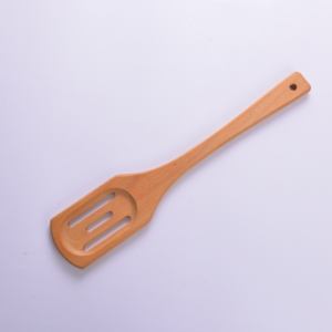 Cuchara Rectangular Ranurada de Madera de Haya de 33 cm - Espátula de Cocina de Madera Maciza Natural - Utensilio de Cocina Ecológico Antiadherente - Product Image 3