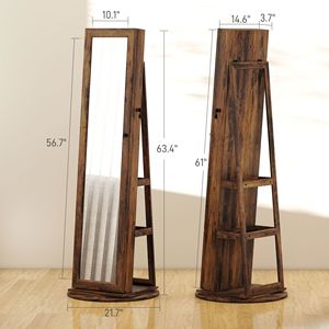 LED Lighted Floor <b>Standing</b> Jewelry Cabinet-Elegant Storage Solution Brand New - Product Image 5