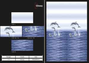 กระเบื้องบุผนังเซรามิกขนาด 300x600 มม. สำหรับห้องน้ำ ห้องครัว ผิวมันเงา/ด้าน ลายแกะสลักแบบน้ำตาล ดีไซน์ตกแต่งผนังภายในสุดหรู - Product Image 2