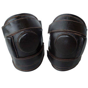 Protector de Rodillas de Equitación para Adultos con Logotipo Personalizado, 100% Cuero Vacuno Marrón, Alta Calidad, para Polo Ecuestre - Product Image 4