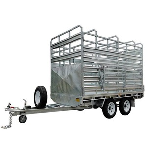 Remolques de Carga con Ejes Reforzados y Barandas Altas para Ganado, 25-30 Toneladas, Semirremolques para Transporte de Ovejas y Cerdos - Product Image 6