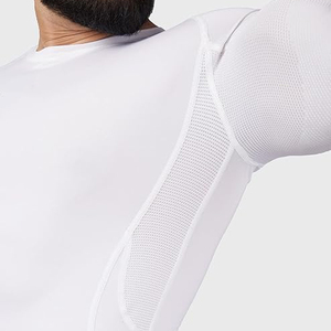 Vêtements pour hommes personnalisés T-shirt d'entraînement sportif Chemise moulante à manches longues pour hommes Chemises de course à pied pour hommes - Product Image 3