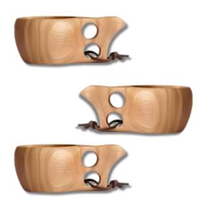 แก้วกาแฟสำหรับใส่เครื่องดื่มกลางแจ้งเป็นมิตรต่อสิ่งแวดล้อมสายหนังสไตล์อินโดนีเซียงานฝีมือ - Product Image 2