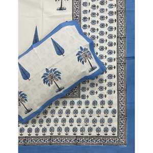 Juego de Sábanas King Size Ecológicas, Estampadas a Mano, 100% Algodón, con Funda de Almohada, 3 Piezas, con Edredones para Uso Doméstico - Product Image 1