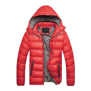 Custom Designer Men's Plus Size Down Puffer Jacket Soft Waterproof Outdoor Winter Clothing in Bubble Fashion <b>Black</b> <b>Canvas</b> Fabric - Product Image 4