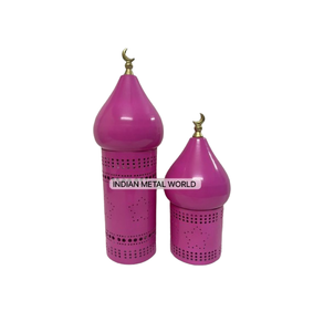 Accessoires d'éclairage Bougeoir de style marocain bleu Minaret décoratif du Moyen-Orient pour la vente à chaud Bougeoir de style Minaret - Product Image 4