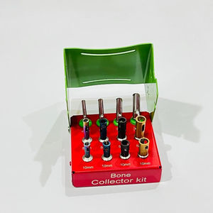 Kit de collecte d'os dentaire avec embouts et accessoires d'implantation, manuel, en plastique et acier, vert, certifié CE, garantie à vie - Product Image 4