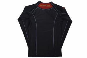 Rash Guard BJJ Tissu Personnalisé Conception Gratuite À Manches Longues UPF50 + Respirant À Séchage Rapide Polyester En Gros Unisexe Transfert De Chaleur - Product Image 2