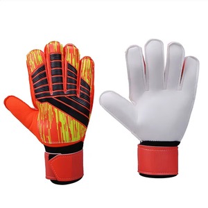 Imprimir guantes de portero con diseño de revés en negrita de Palma de látex blanco, soporte OEM personalizado - Product Image 4