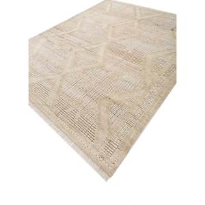 Tapis en laine noué à la main Thyme Or Classique AKWL-1588 à motif géométrique pour la maison, le salon, le couloir, l'entrée - pour adolescents - Product Image 2