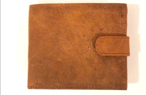 Portefeuille à deux volets en cuir de vache Crazy Horse pour hommes avec porte-monnaie Fabricant LW-0078 - Product Image 2
