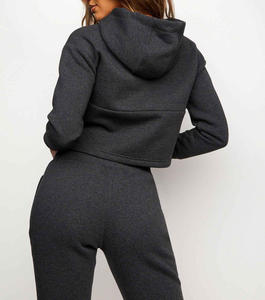 Nueva llegada 100% chándales de algodón para las mujeres Fitness gimnasio deporte al por mayor personalizado moda mujer chándal de alta calidad chándales - Product Image 3