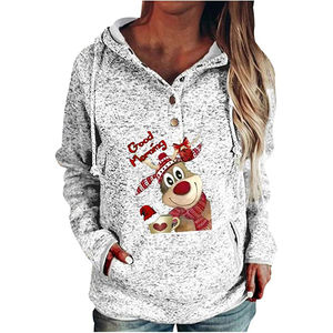 Sweatshirts de Noël personnalisés en gros pour femmes XS, manches longues, col rond, coupe ample, pull à capuche avec motif avant, automne - Product Image 6