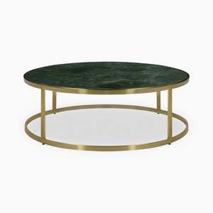 Mesa de centro para sala de estar de Hotel, mueble de acero inoxidable, moderno, lujoso, de plata, acabado redondo - Product Image 5