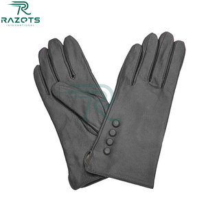 Razorts Women Leather <b>Touch</b> <b>Screen</b> <b>Gloves</b> Wrist Length Thermal Breathable Casual Outdoor Travel Daily Use - Product Image 3