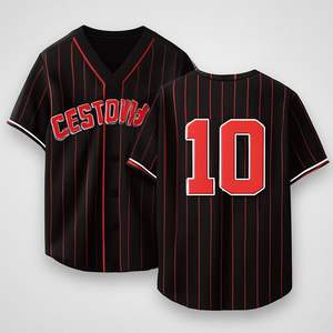 Maillot de baseball unisexe respirant, personnalisable, uniforme sportif uni avec impression par sublimation pour adultes, club de sport - Product Image 6