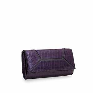 กระเป๋าและเคสเครื่องสำอางกระเป๋าสตางค์ P97510ลำลองสีน้ำเงิน - Product Image 2