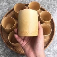 BULK PRICE CUSTOMIZED <b>BAMBOO</b> <b>CUP</b> ECO DRINKING <b>CUP</b> ENGRAVE LOGO for GIFTED FROM BLUE LOTUS VIET NAM 2024 - Product Image 3