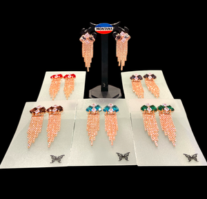 Boucles d'oreilles en diamant artificiel ornemental avec un éclat sophistiqué et un ajustement confortable pour les dames au prix de gros - Product Image 6