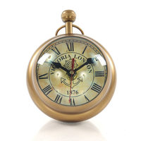 Horloge de Table personnalisée en aluminium moulé à la main en forme d'hélice d'avion à vendre à bas prix