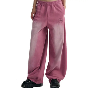 Pantalones Deportivos Holgados Personalizados para Hombre, Estilo Vintage, Desgastados por el Sol, Estilo Urbano, Ajuste Holgado, Pierna Ancha, Cintura Media, Cómodos e Informales - Product Image 4