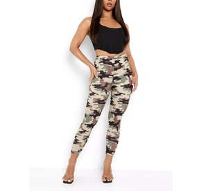 Leggings de yoga sur mesure pour femmes, taille haute, longueur intégrale, couleur unie, sans couture, 100% polyester, séchage rapide, respirant, écologique - Product Image 6