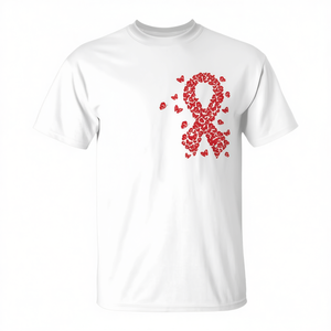 Camiseta de Concienciación sobre la Enfermedad Cardíaca para Mi Hija, Color Rojo, Manga Corta, Unisex, Cuello Redondo, para Adultos, Eventos de Caminata y Carrera, Impresión Digital - Product Image 3