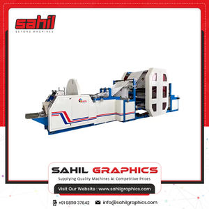 Máquina de fabricación de bolsas de papel completamente automática Máquina de fabricación de bolsas de papel con fondo en V con impresión en línea de 4 colores de la India - Product Image 2