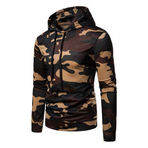 Las sudaderas con capucha para hombre más vendidas, Sudadera con capucha esencial de invierno de tacto suave personalizada al por mayor con patrón sólido, sudaderas con capucha de color CAMO - Product Image 1